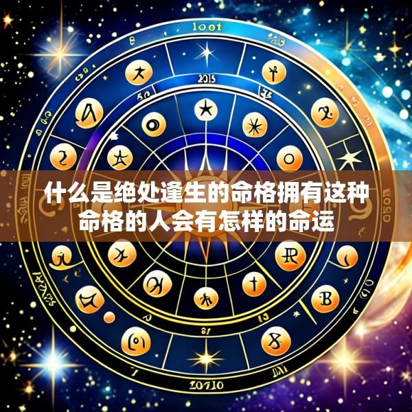 什么是绝处逢生的命格拥有这种命格的人会有怎样的命运