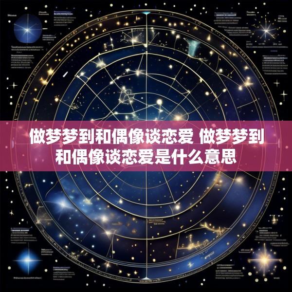 做梦梦到和偶像谈恋爱 做梦梦到和偶像谈恋爱是什么意思