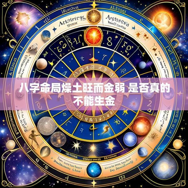 八字命局燥土旺而金弱 是否真的不能生金