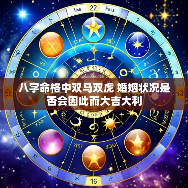 八字命格中双马双虎 婚姻状况是否会因此而大吉大利