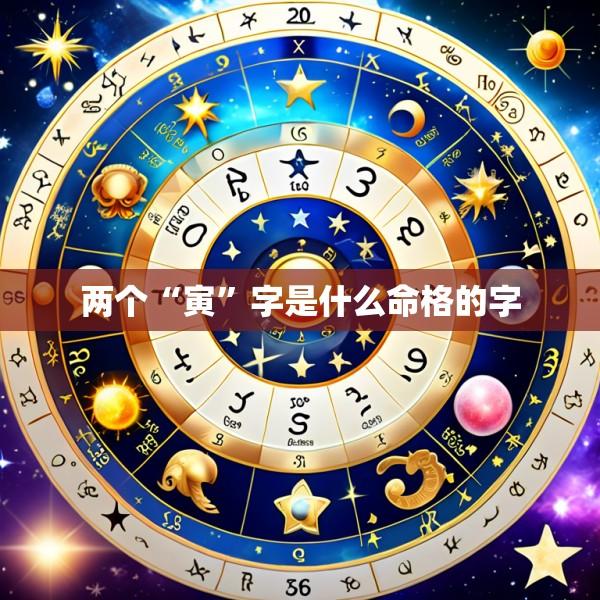 两个“寅”字是什么命格的字
