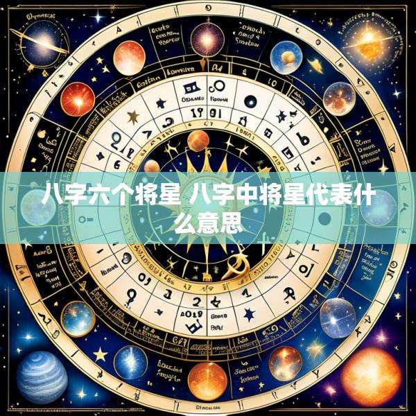 八字六个将星 八字中将星代表什么意思