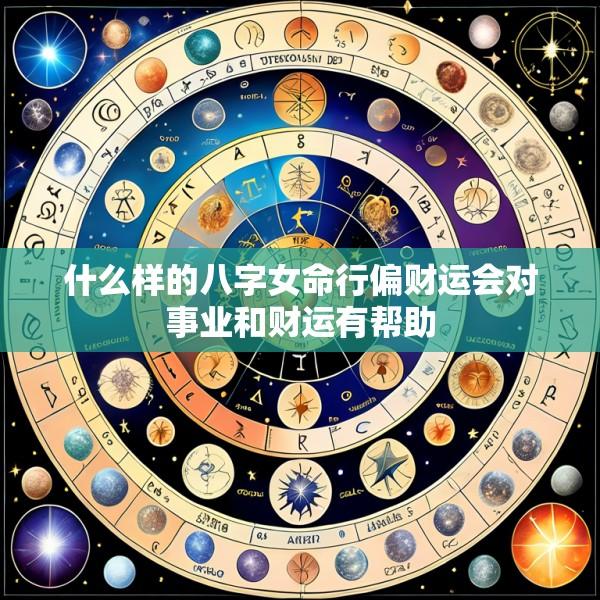 什么样的八字女命行偏财运会对事业和财运有帮助