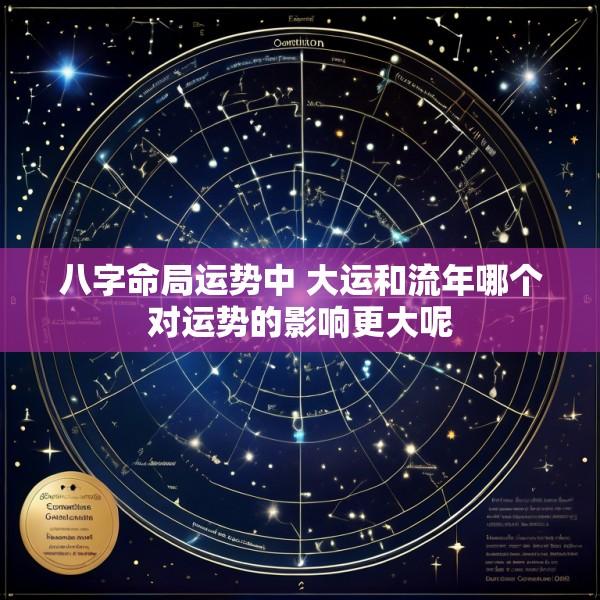 八字命局运势中 大运和流年哪个对运势的影响更大呢