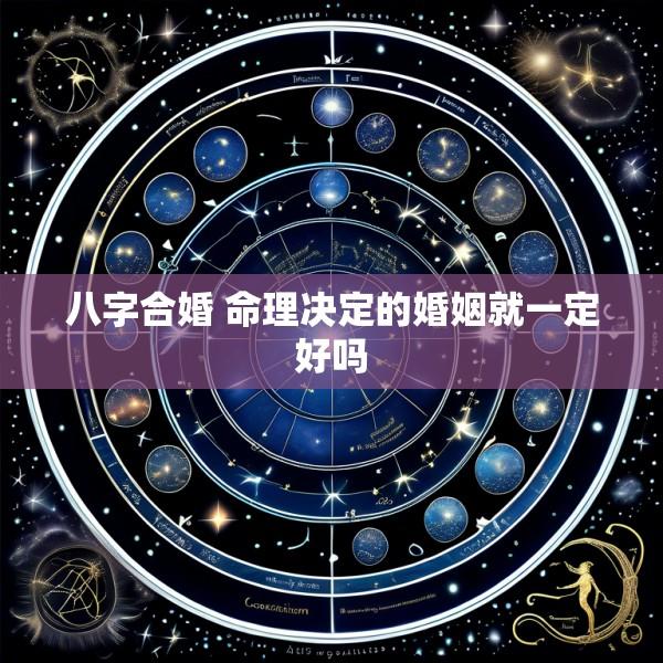 八字合婚 命理决定的婚姻就一定好吗