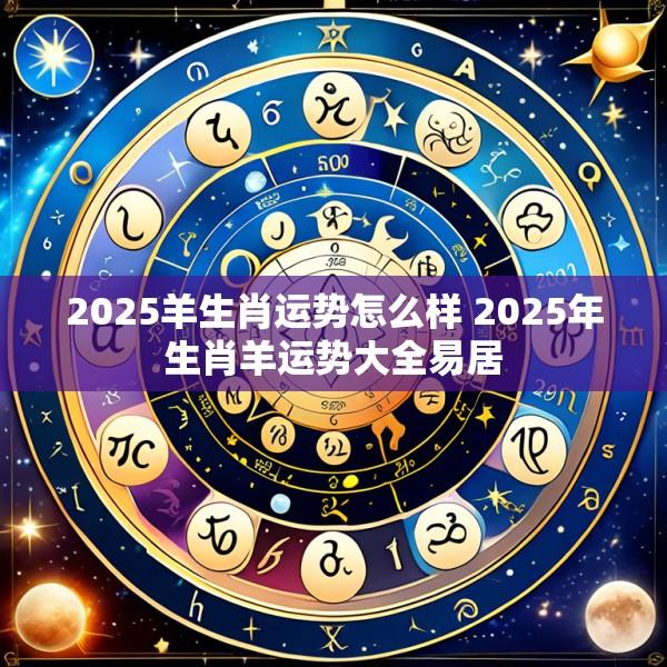 2025羊生肖运势怎么样 2025年生肖羊运势大全易居