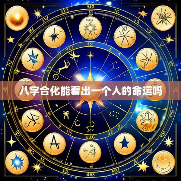 八字合化能看出一个人的命运吗