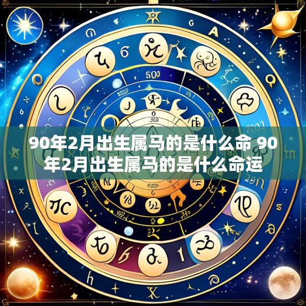 90年2月出生属马的是什么命 90年2月出生属马的是什么命运