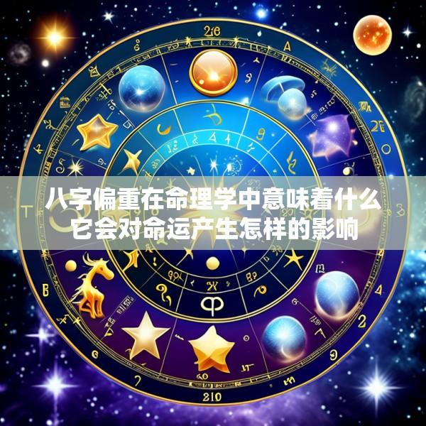 八字偏重在命理学中意味着什么它会对命运产生怎样的影响