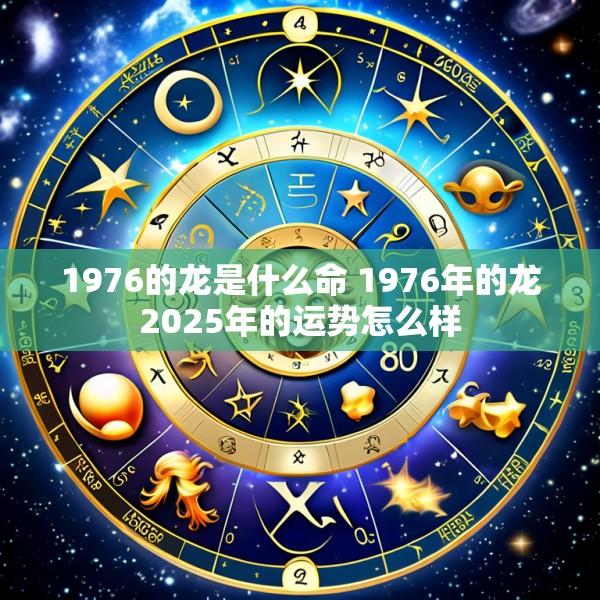 1976的龙是什么命 1976年的龙2025年的运势怎么样
