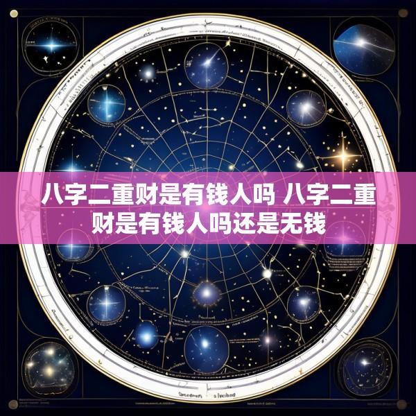 八字二重财是有钱人吗 八字二重财是有钱人吗还是无钱