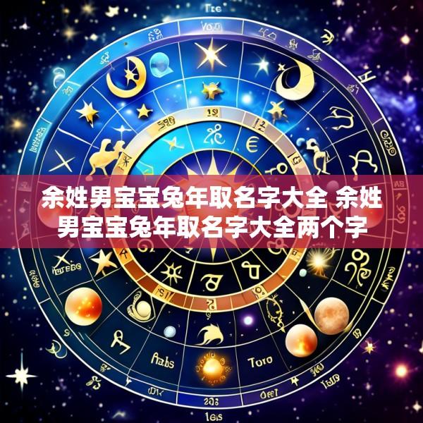 余姓男宝宝兔年取名字大全 余姓男宝宝兔年取名字大全两个字