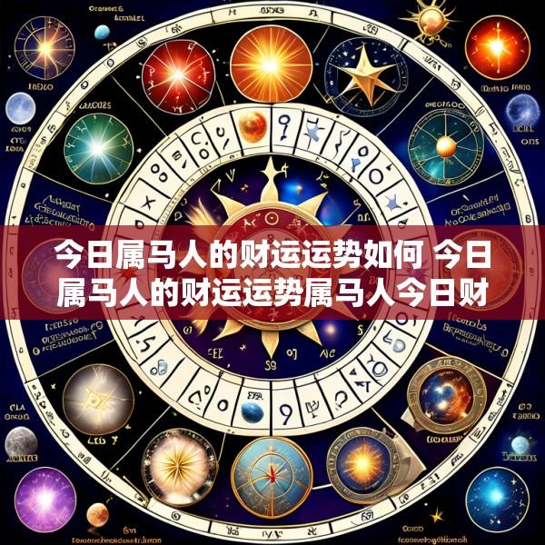 今日属马人的财运运势如何 今日属马人的财运运势属马人今日财运如何-元珍运势