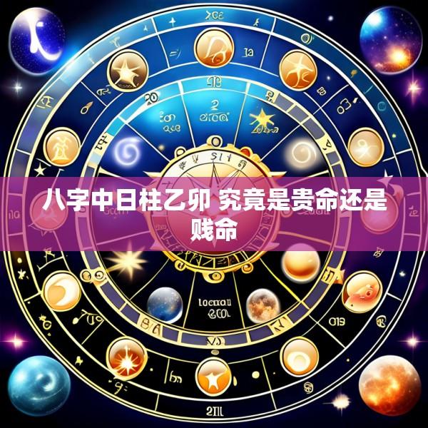 八字中日柱乙卯 究竟是贵命还是贱命