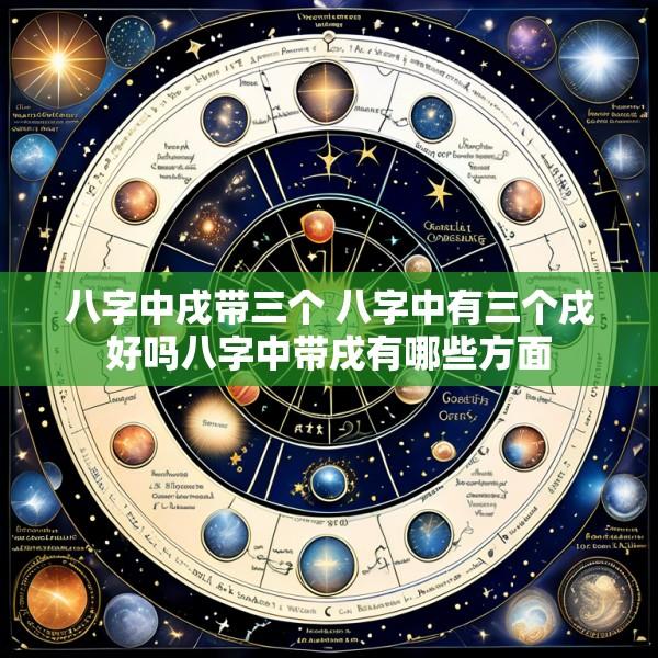 八字中戌带三个 八字中有三个戌好吗八字中带戌有哪些方面