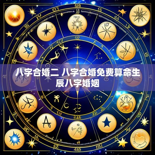 八字合婚二 八字合婚免费算命生辰八字婚姻