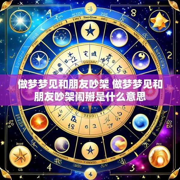 做梦梦见和朋友吵架 做梦梦见和朋友吵架闹掰是什么意思
