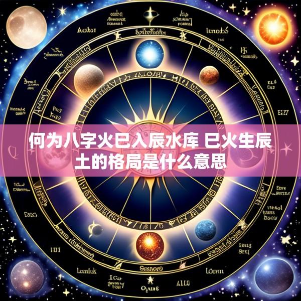 何为八字火巳入辰水库 巳火生辰土的格局是什么意思