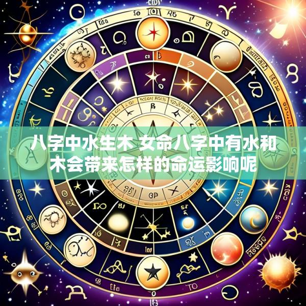 八字中水生木 女命八字中有水和木会带来怎样的命运影响呢