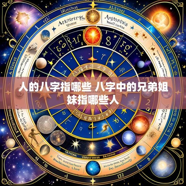 人的八字指哪些 八字中的兄弟姐妹指哪些人