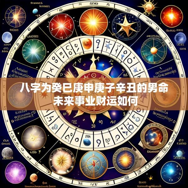 八字为癸巳庚申庚子辛丑的男命 未来事业财运如何
