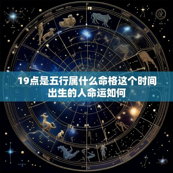 19点是五行属什么命格这个时间出生的人命运如何