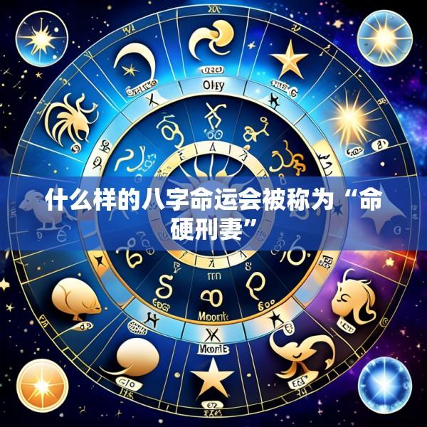 什么样的八字命运会被称为“命硬刑妻”