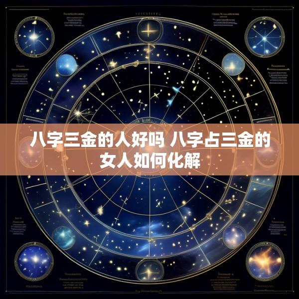 八字三金的人好吗 八字占三金的女人如何化解
