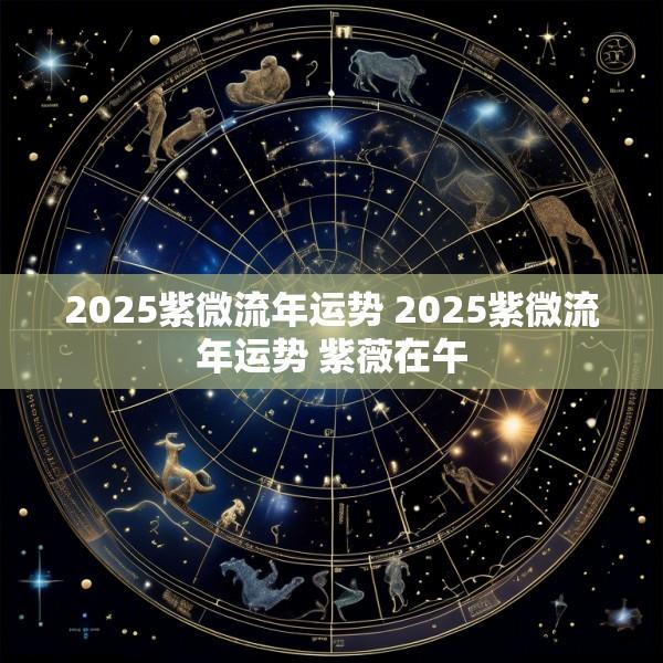2025紫微流年运势 2025紫微流年运势 紫薇在午