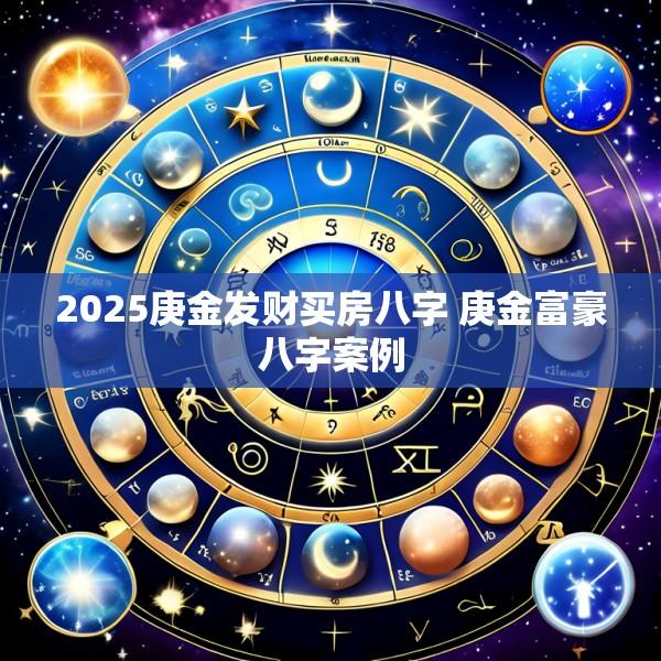 2025庚金发财买房八字 庚金富豪八字案例