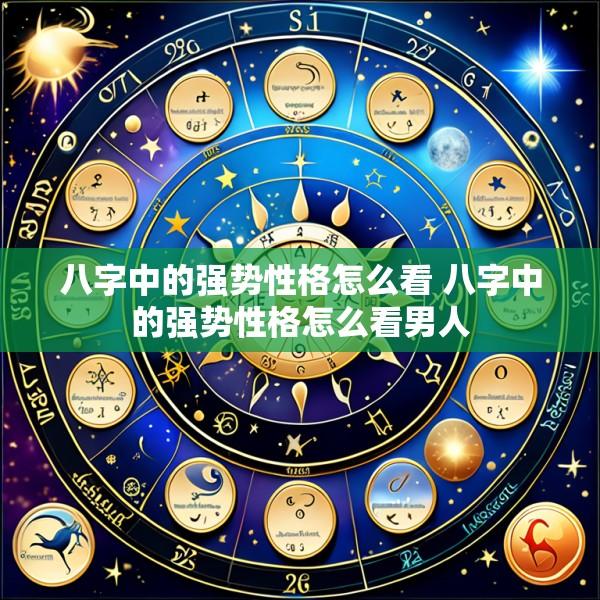 八字中的强势性格怎么看 八字中的强势性格怎么看男人