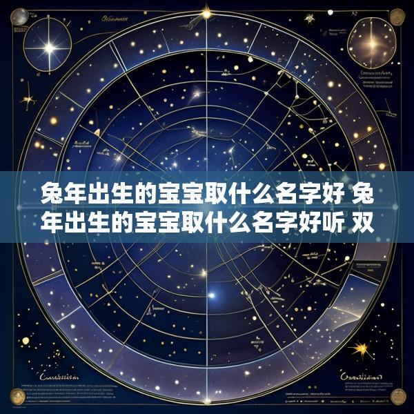 兔年出生的宝宝取什么名字好 兔年出生的宝宝取什么名字好听 双胞胎