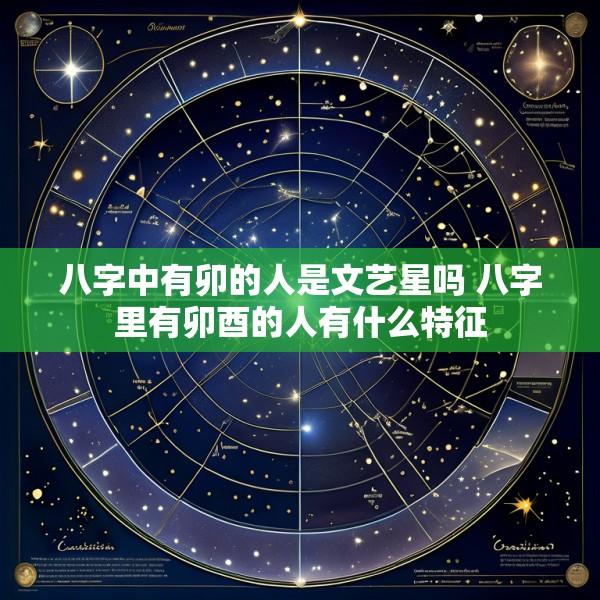 八字中有卯的人是文艺星吗 八字里有卯酉的人有什么特征