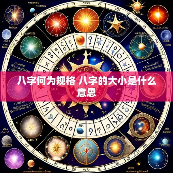 八字何为规格 八字的大小是什么意思