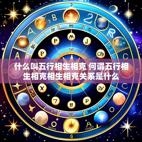 什么叫五行相生相克 何谓五行相生相克相生相克关系是什么