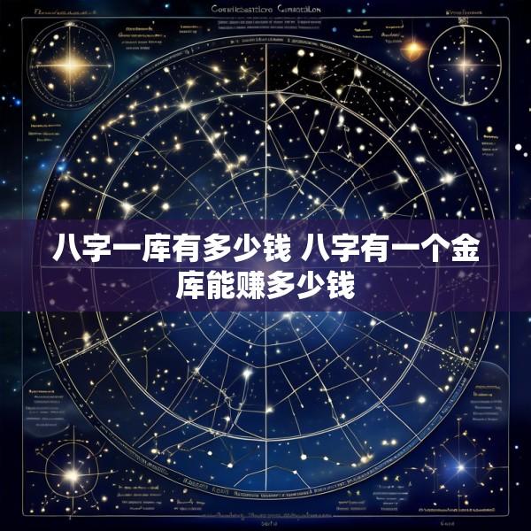 八字一库有多少钱 八字有一个金库能赚多少钱