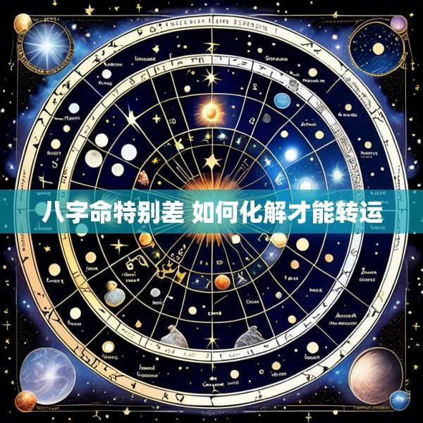八字命特别差 如何化解才能转运