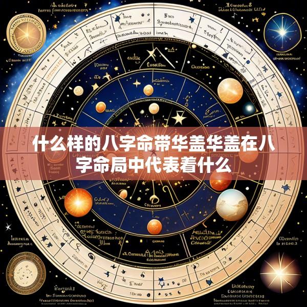 什么样的八字命带华盖华盖在八字命局中代表着什么
