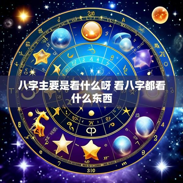 八字主要是看什么呀 看八字都看什么东西