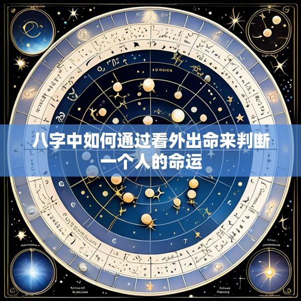 八字中如何通过看外出命来判断一个人的命运