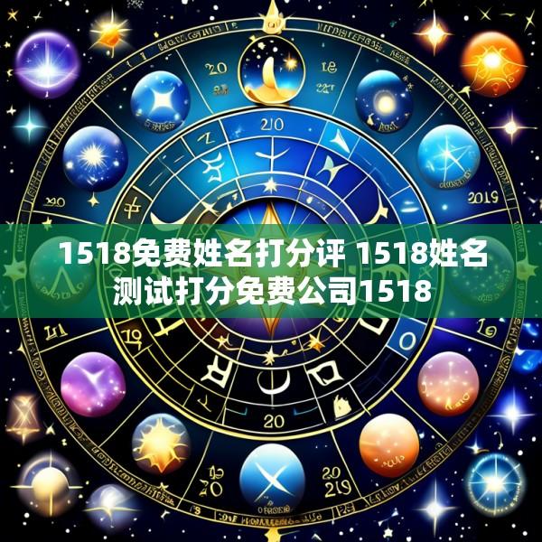1518免费姓名打分评 1518姓名测试打分免费公司1518