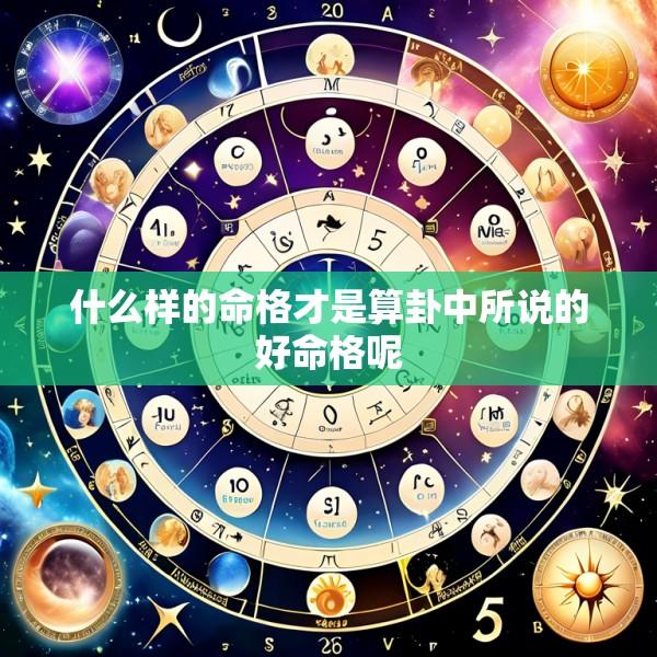 什么样的命格才是算卦中所说的好命格呢