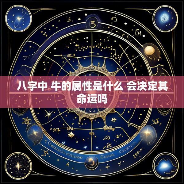 八字中 牛的属性是什么 会决定其命运吗