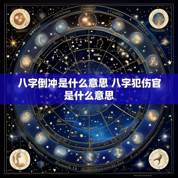 八字倒冲是什么意思 八字犯伤官是什么意思