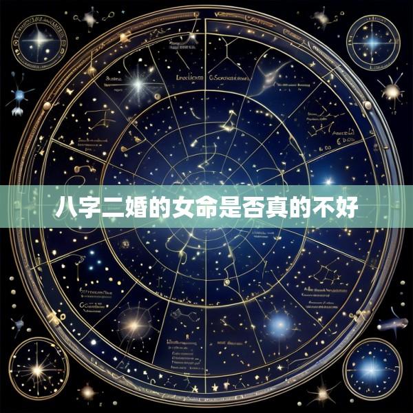 八字二婚的女命是否真的不好
