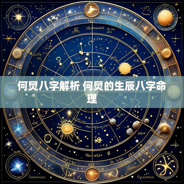 何炅八字解析 何炅的生辰八字命理