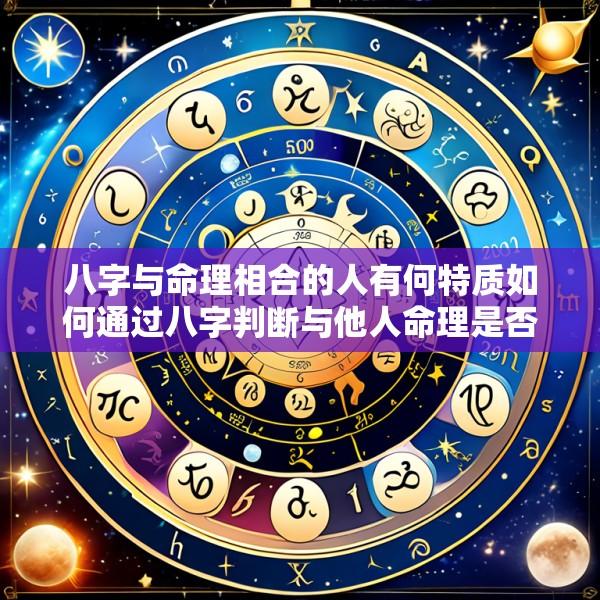 八字与命理相合的人有何特质如何通过八字判断与他人命理是否相合