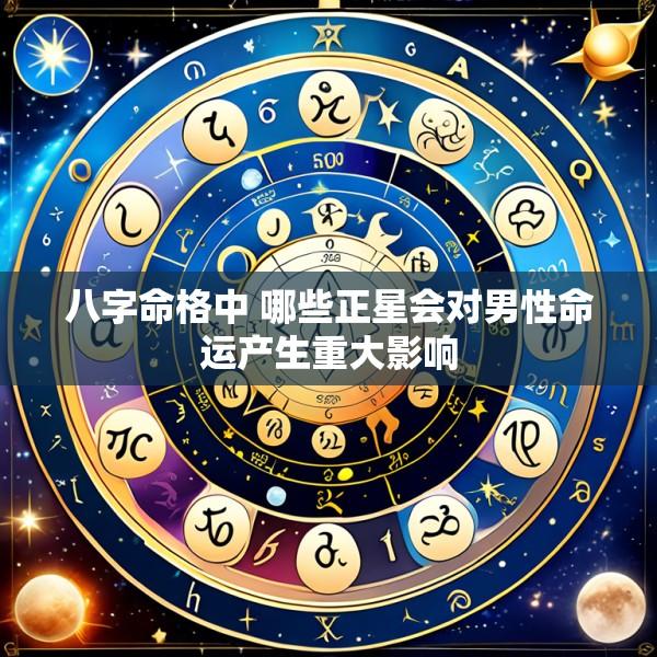 八字命格中 哪些正星会对男性命运产生重大影响