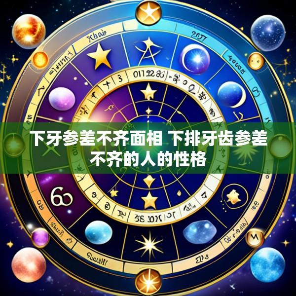 下牙参差不齐面相 下排牙齿参差不齐的人的性格
