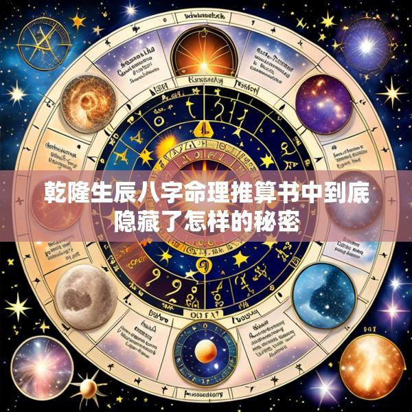 乾隆生辰八字命理推算书中到底隐藏了怎样的秘密
